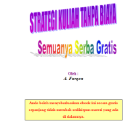 Image of Strategi kuliah tanpa biaya